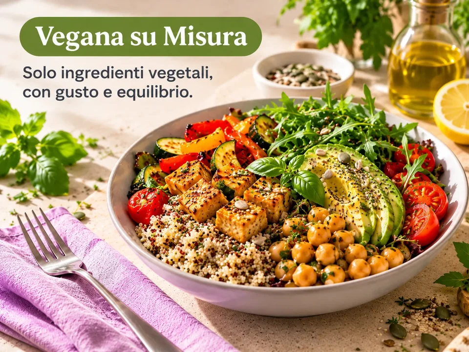Dieta vegana personalizzata: 100% vegetale, costruita su di te