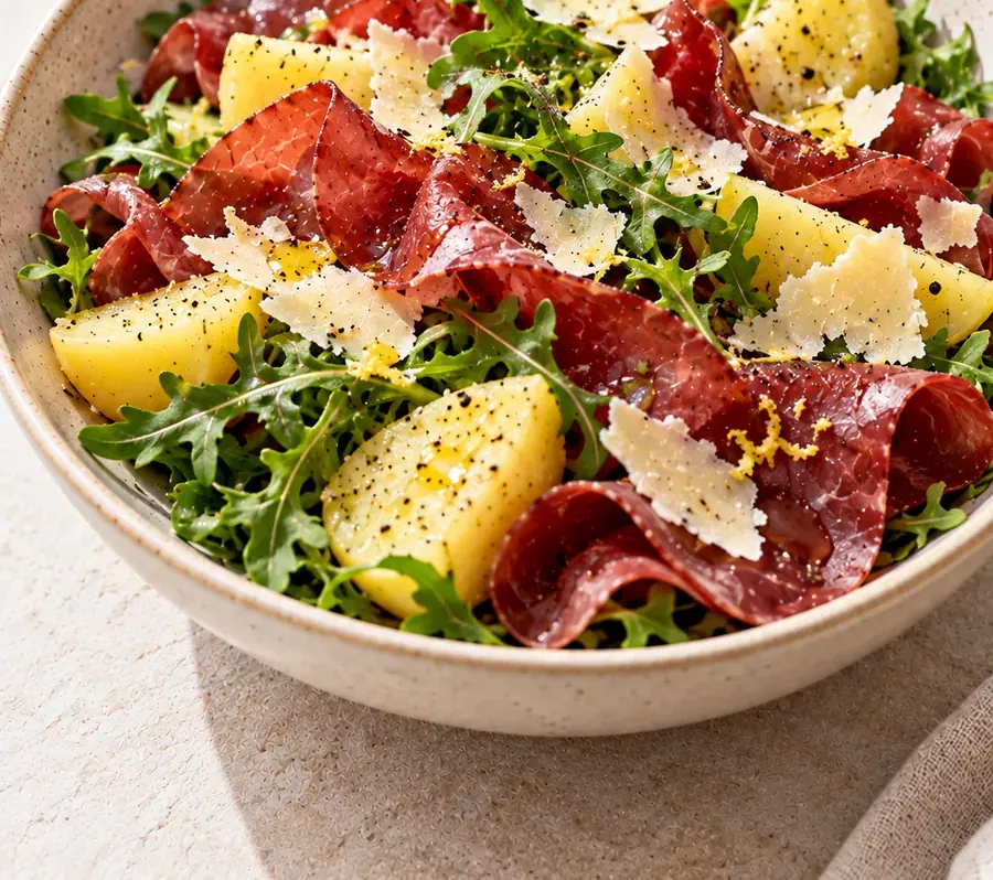 Bresaola, rucola, grana e patate