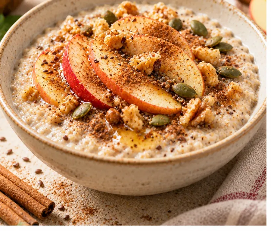 Porridge mela e cannella